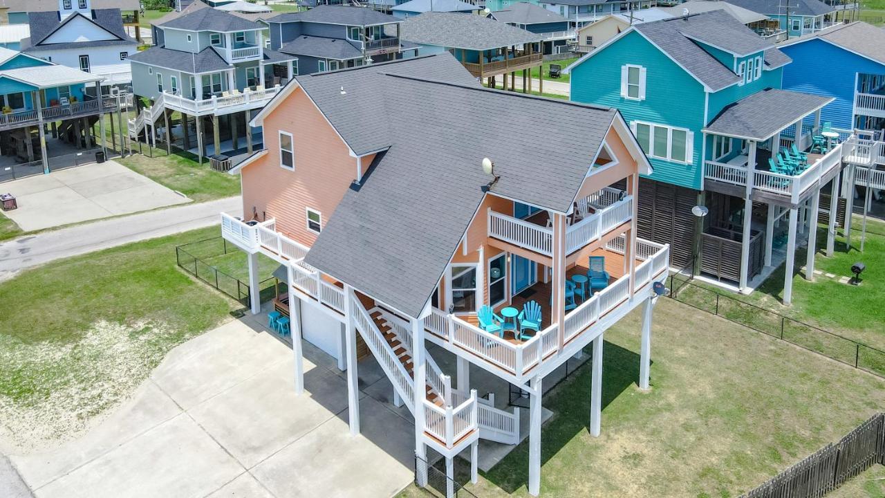 Spring Break Specials! Front Row Views - Tiki Bar - Playground Villa Bolivar Peninsula Exteriör bild