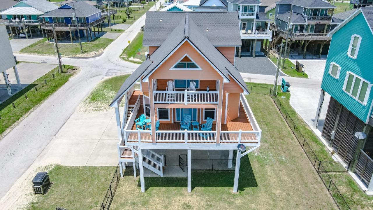 Spring Break Specials! Front Row Views - Tiki Bar - Playground Villa Bolivar Peninsula Exteriör bild