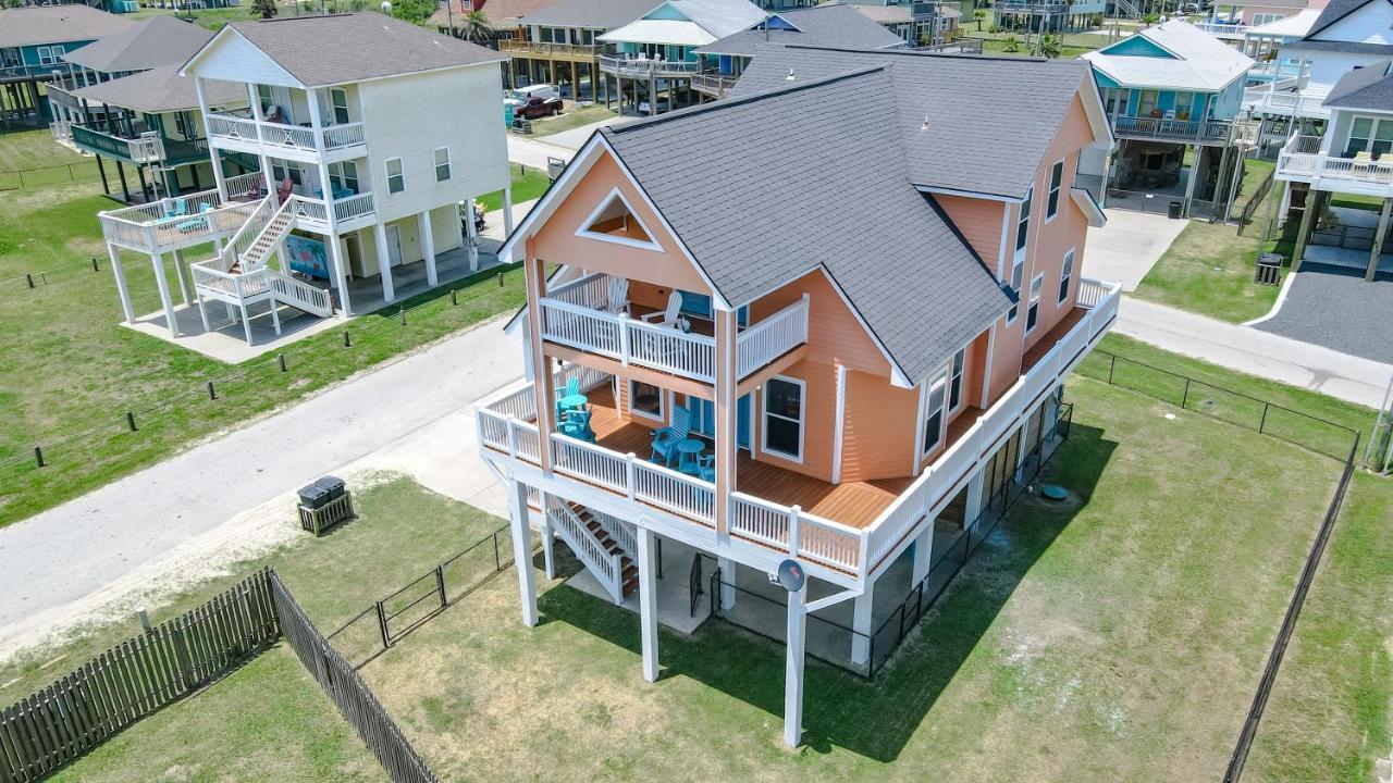 Spring Break Specials! Front Row Views - Tiki Bar - Playground Villa Bolivar Peninsula Exteriör bild