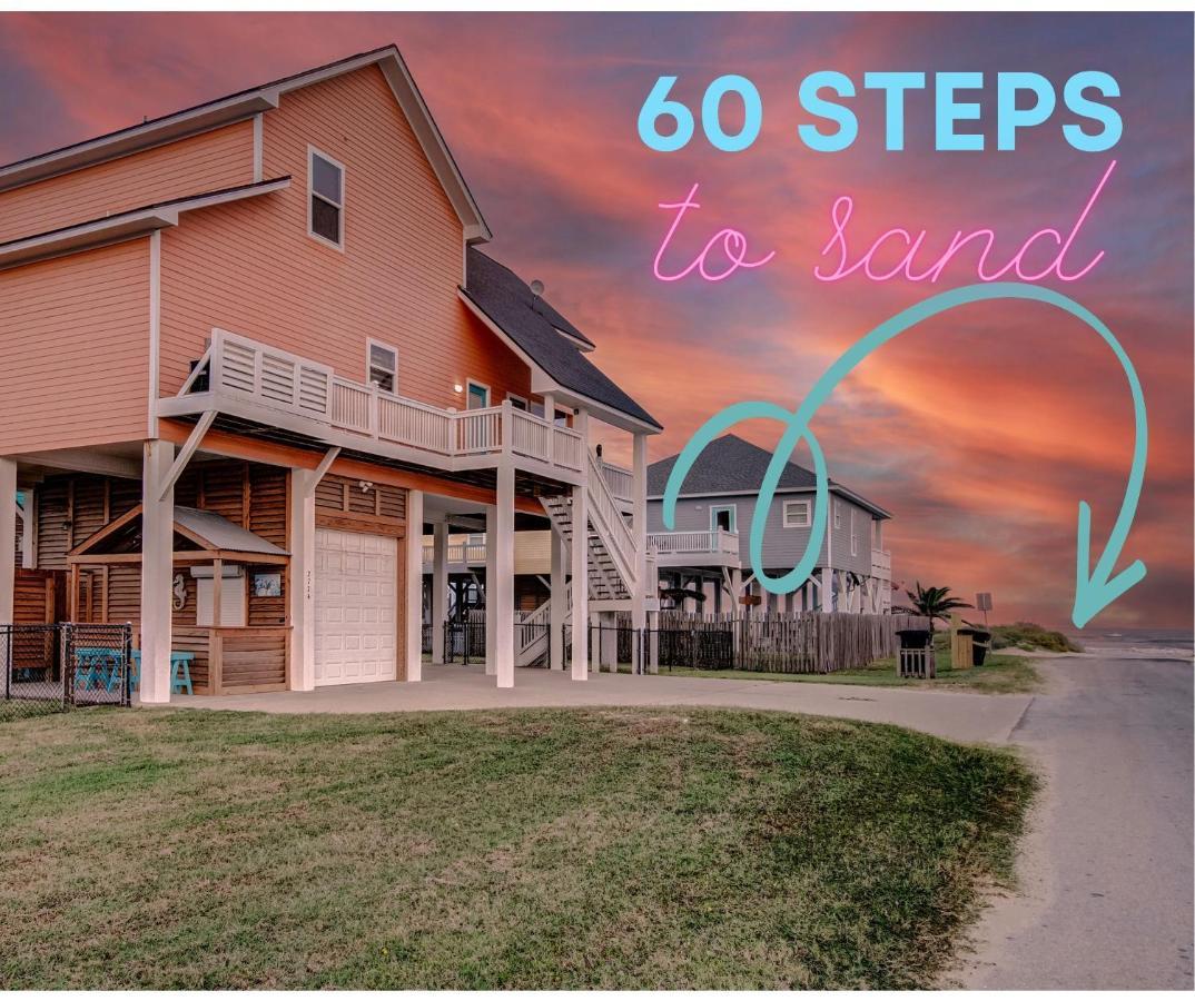 Spring Break Specials! Front Row Views - Tiki Bar - Playground Villa Bolivar Peninsula Exteriör bild